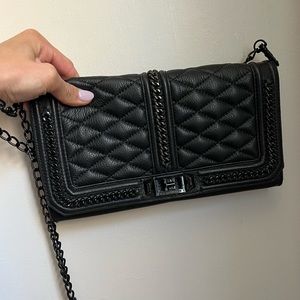 Rebecca Minkoff Black Leather Clutch